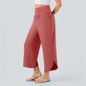 NWT HALARA‎ SoCinched High Waisted Pants in Kapok Red Size Small